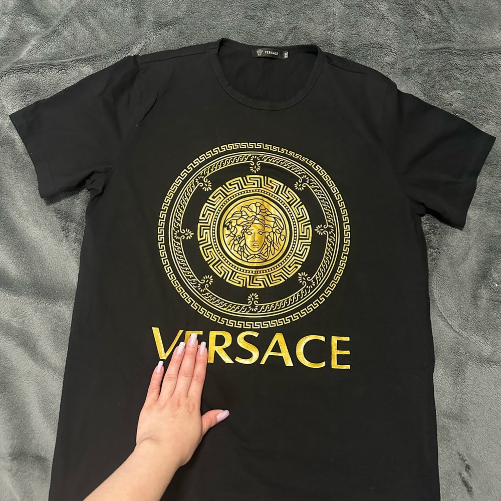 Black and Gold Medusa T-Shirt